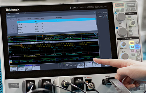 TestEquity: Tektronix MDO34/3-BW-1000 Mixed Domain Oscilloscope, 4